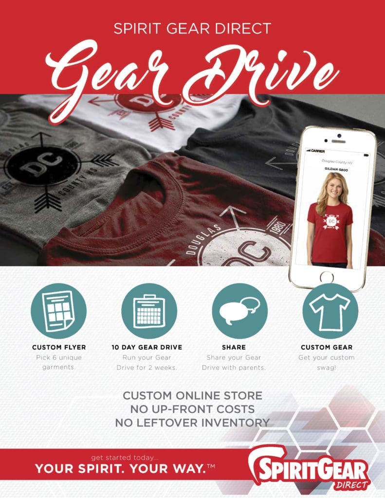 T-Shirt Fundraiser, Spirit Gear Drive